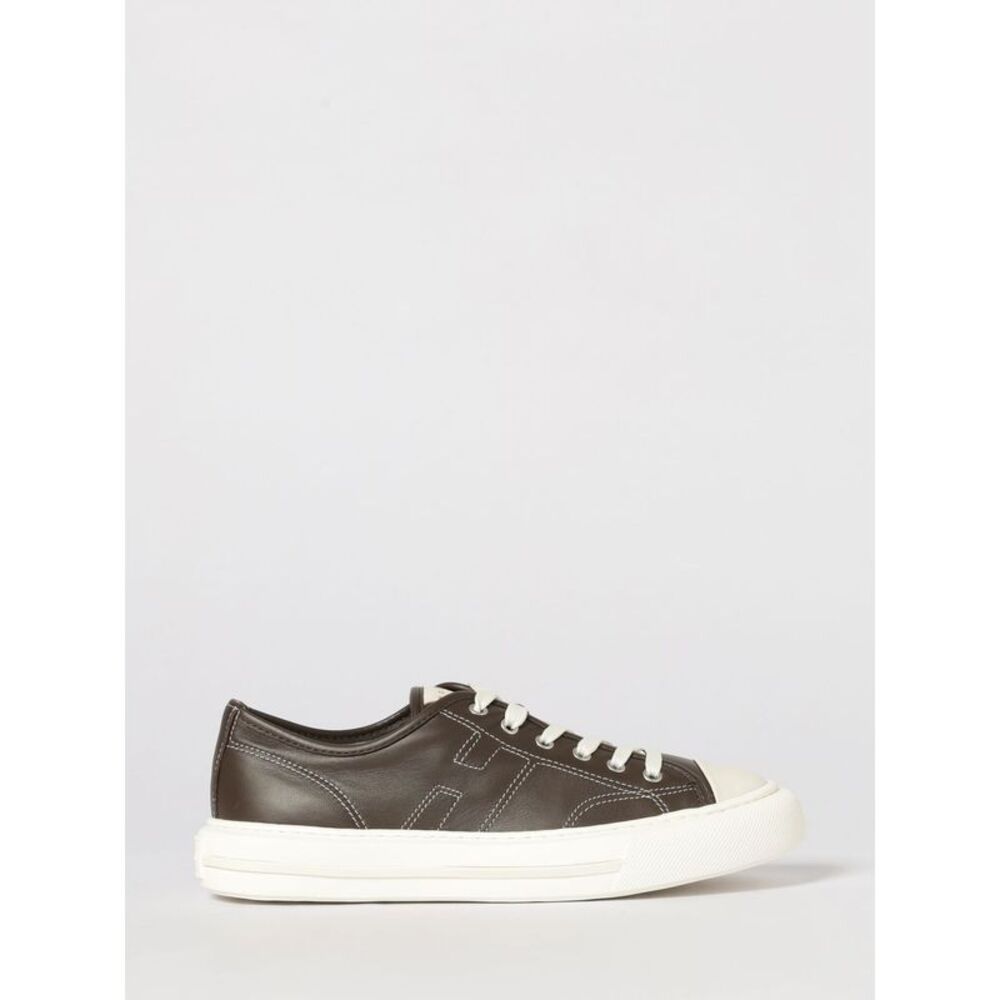 Hogan Men Rebel Low-Top Sneakers Hogan In Smooth Calfskin With Side H Logo